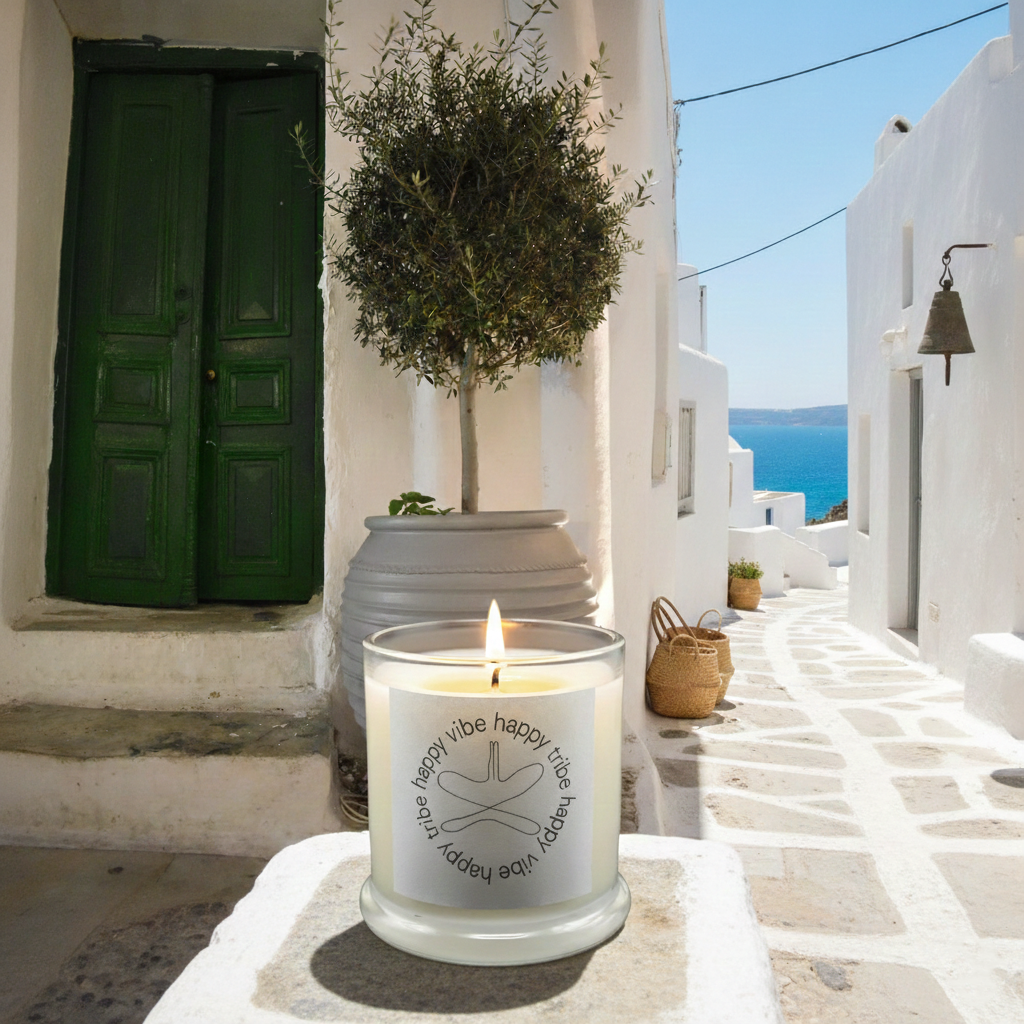 Be Candle used as part of a daily grounding ritual with natural light and quiet space